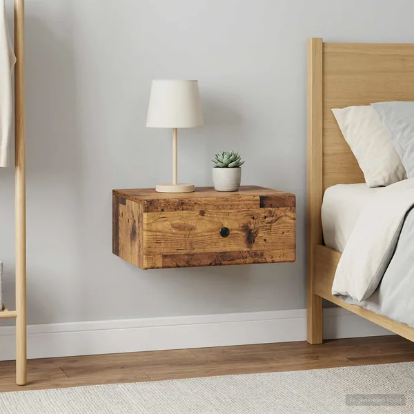 Cabinet de chevet mural 2 pcs Bois ancien 49 x 34,5 x 20 cm
