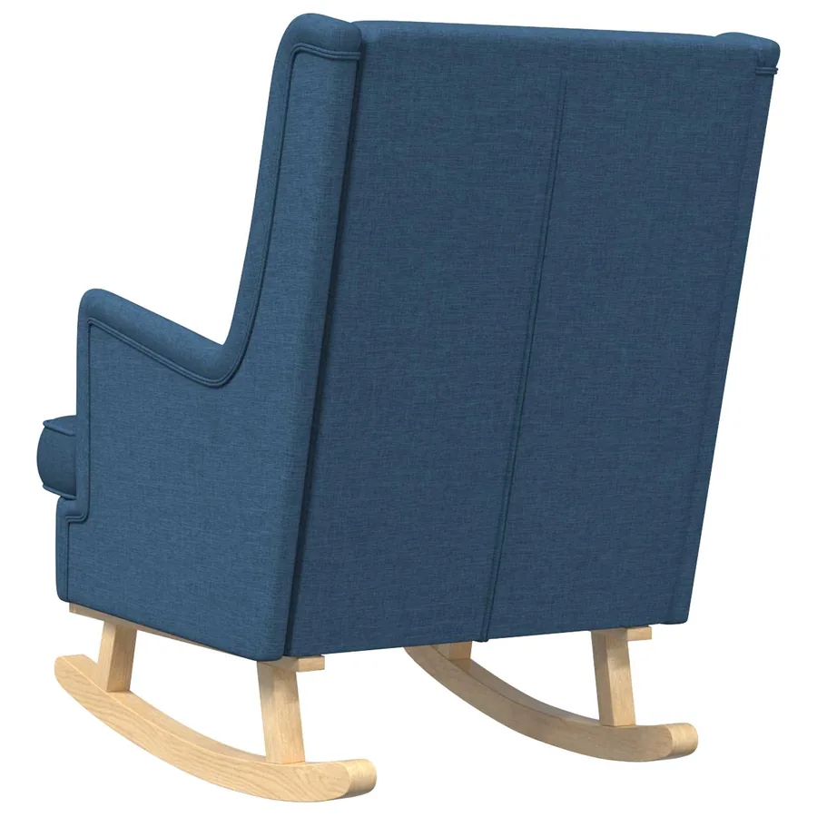 Chaise à bascule Bleu 62 x 80 x 85 cm tissu - 6
