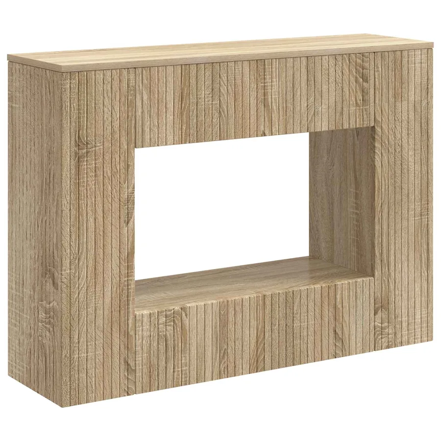Table console Chêne Sonoma 101 x 29 x 74 cm Bois d’ingénierie - 2