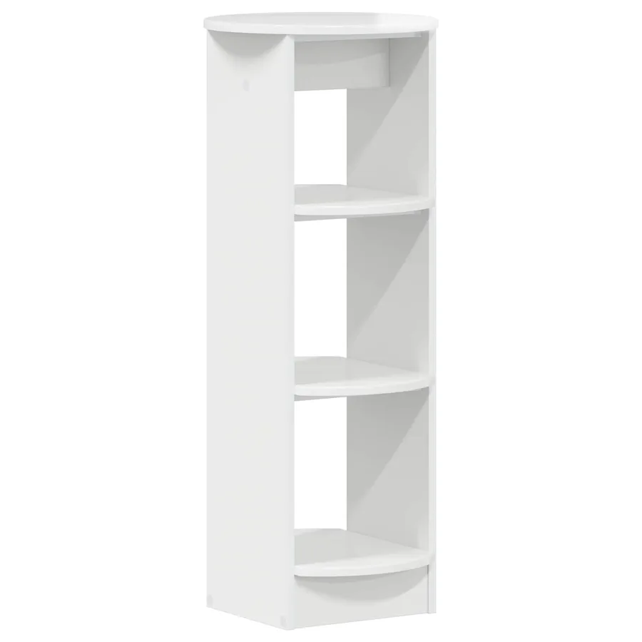 Meuble d'appoint Blanc Brillant 40 x 40 x 100 cm - 2