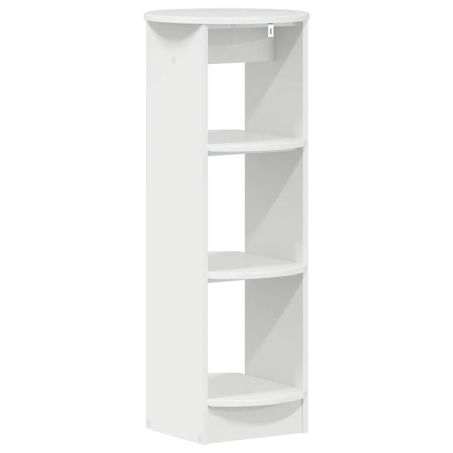 Meuble d'appoint Blanc Brillant 40 x 40 x 100 cm - 6