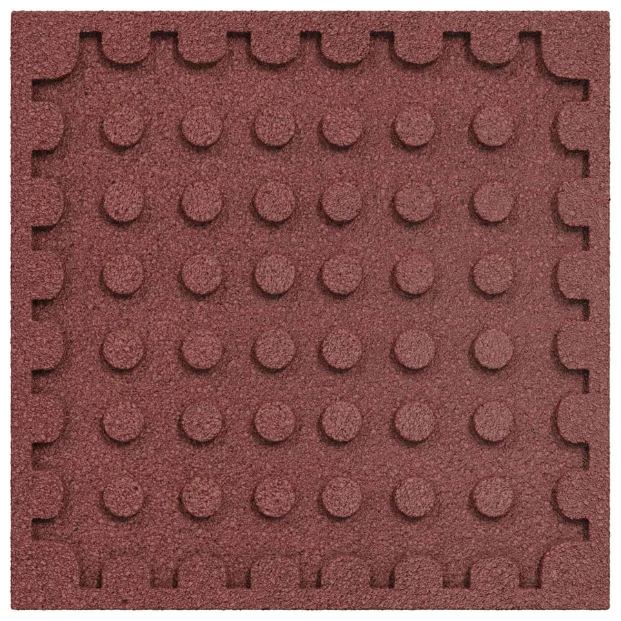 Dalles de Protection Anti-Chute 24 pcs Rouge 50 x 50 cm - 3
