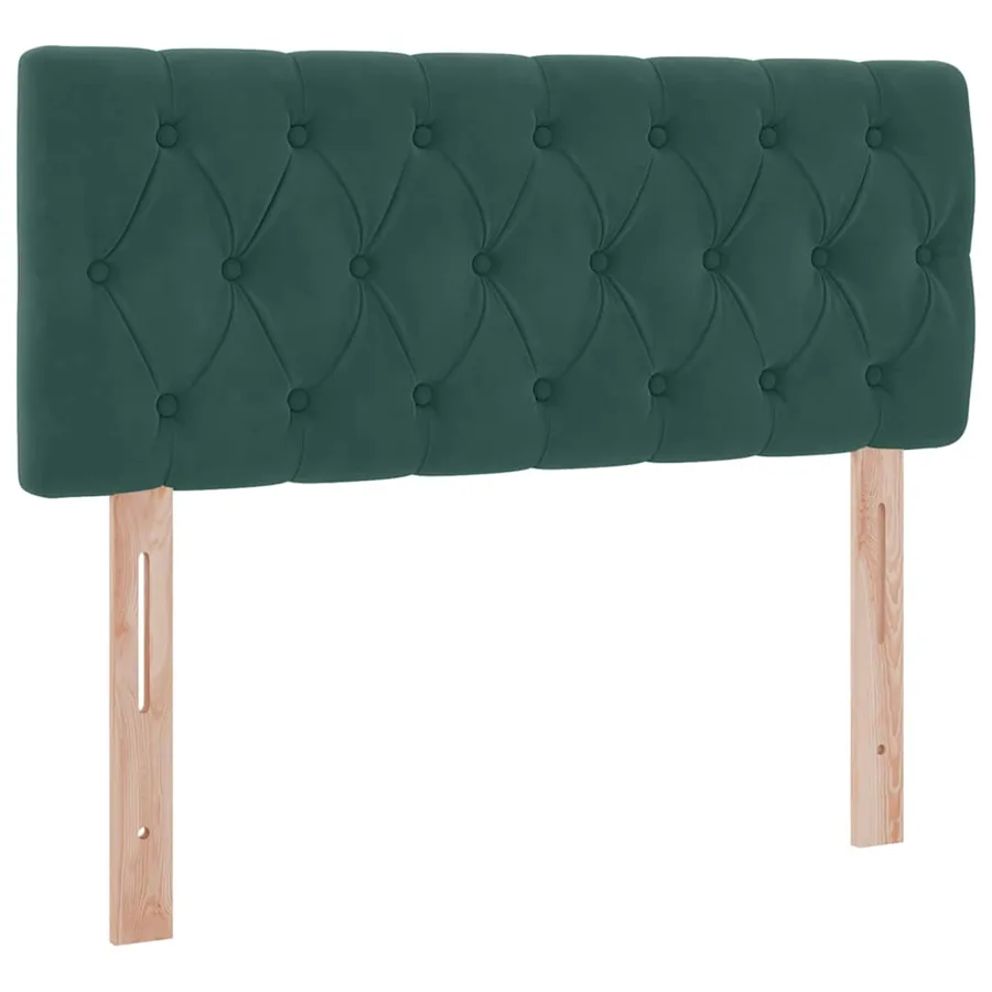 Lit de rangement LED avec matelas Vert foncé 120 x 190 cm - 8