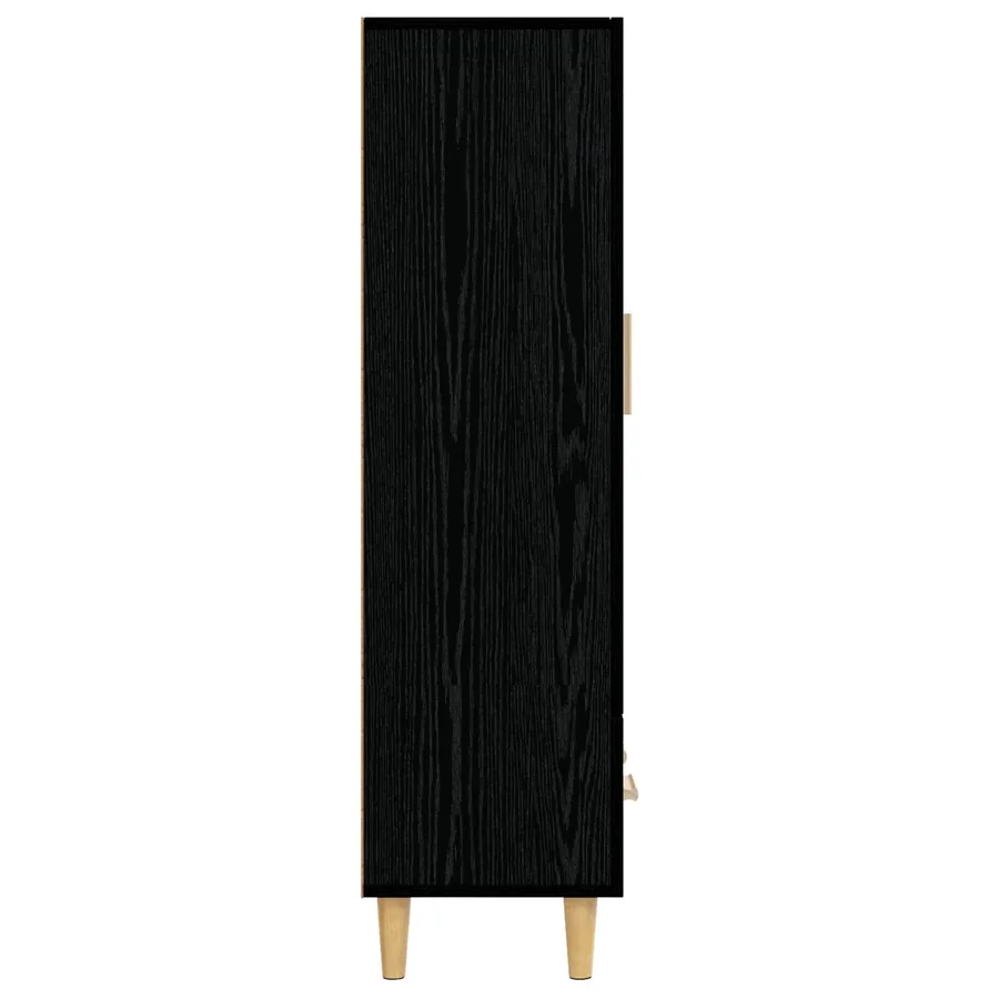Haut Armoire Chêne noir 70 x 31 x 115 cm Bois d'ingénierie - 3