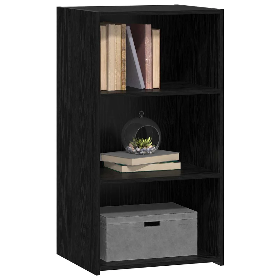 Buffet Chêne noir 50 x 41 x 93 cm Bois d'ingénierie - 2