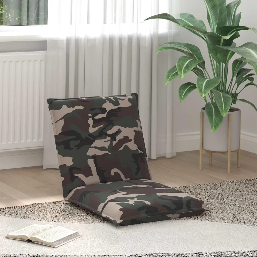Fauteuil de sol ajustable Armée Tissu