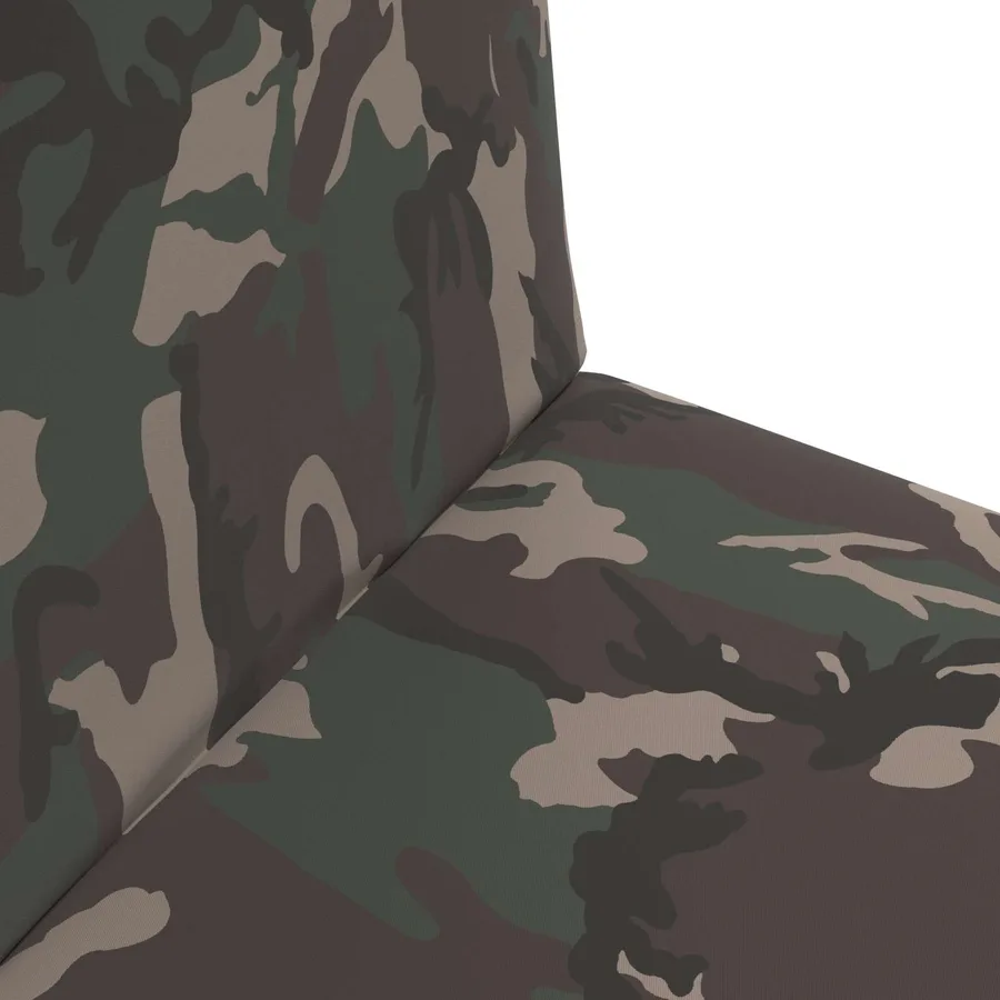 Fauteuil de sol ajustable Armée Tissu - 7