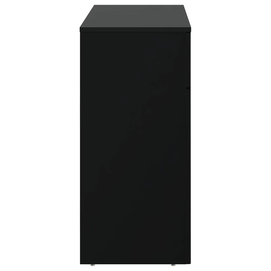Table basse Noir 102 x 35 x 75 cm Bois d'ingénierie - 6
