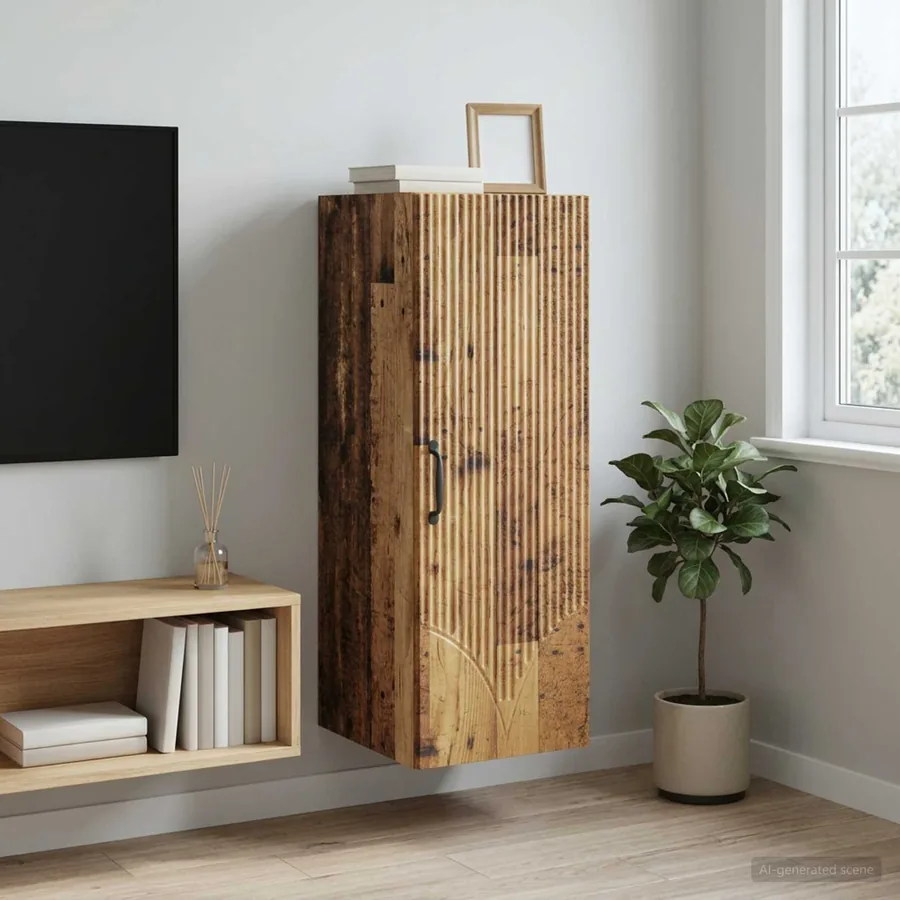 Armoire Murale Bois ancien 33 x 34,5 x 90 cm Bois d'ingénierie