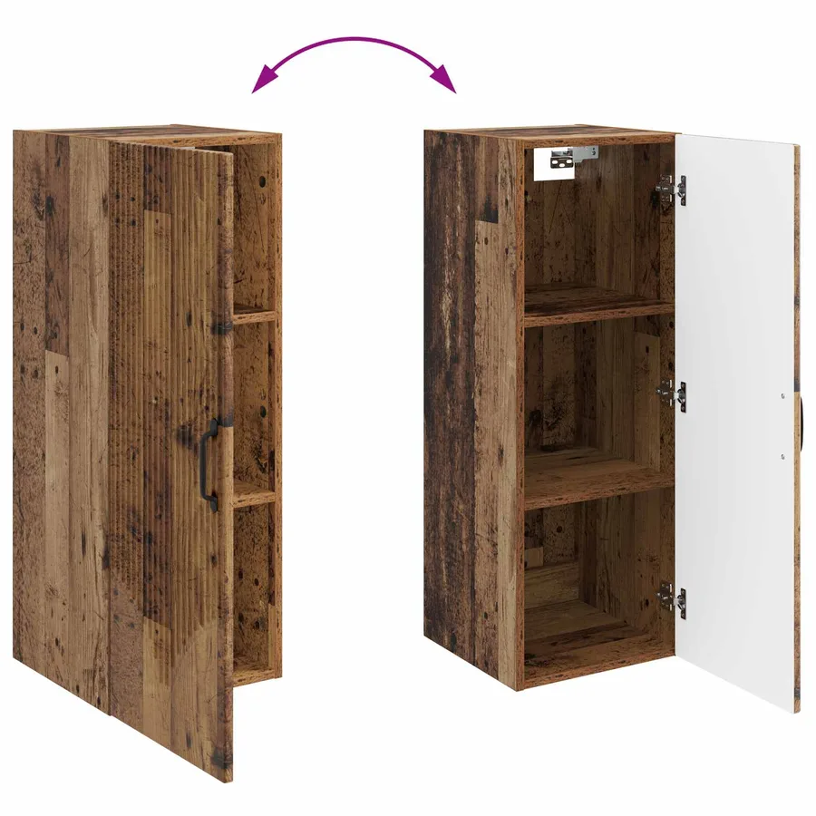 Armoire Murale Bois ancien 33 x 34,5 x 90 cm Bois d'ingénierie - 8