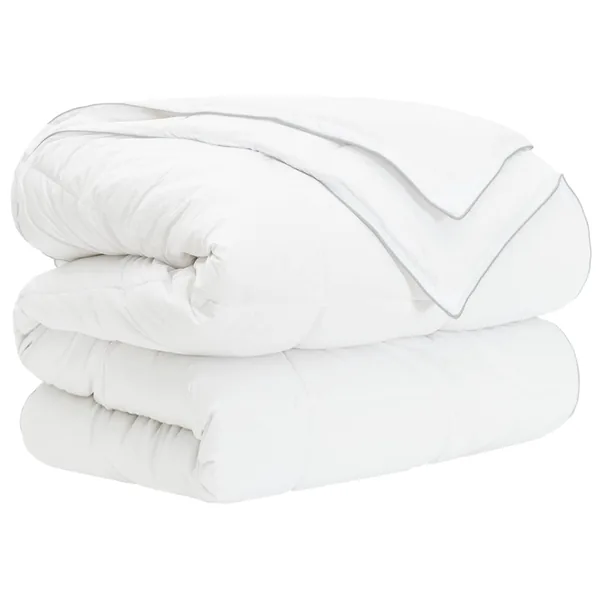 Duvet complet toute l'année Blanc 140 x 200 cm Fibre de bambou