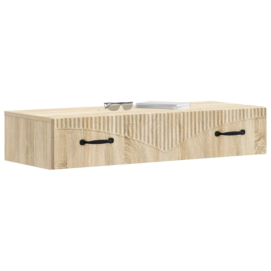 Table d'appoint murale Chêne Sonoma 87,5 x 34,5 x 17 cm - 3