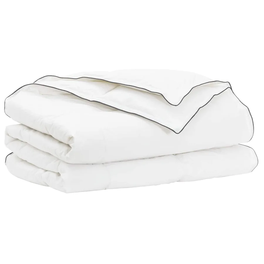 Ensemble de Duvet Blanc 137 x 200 cm Coton, Bambou, Polyester - 2