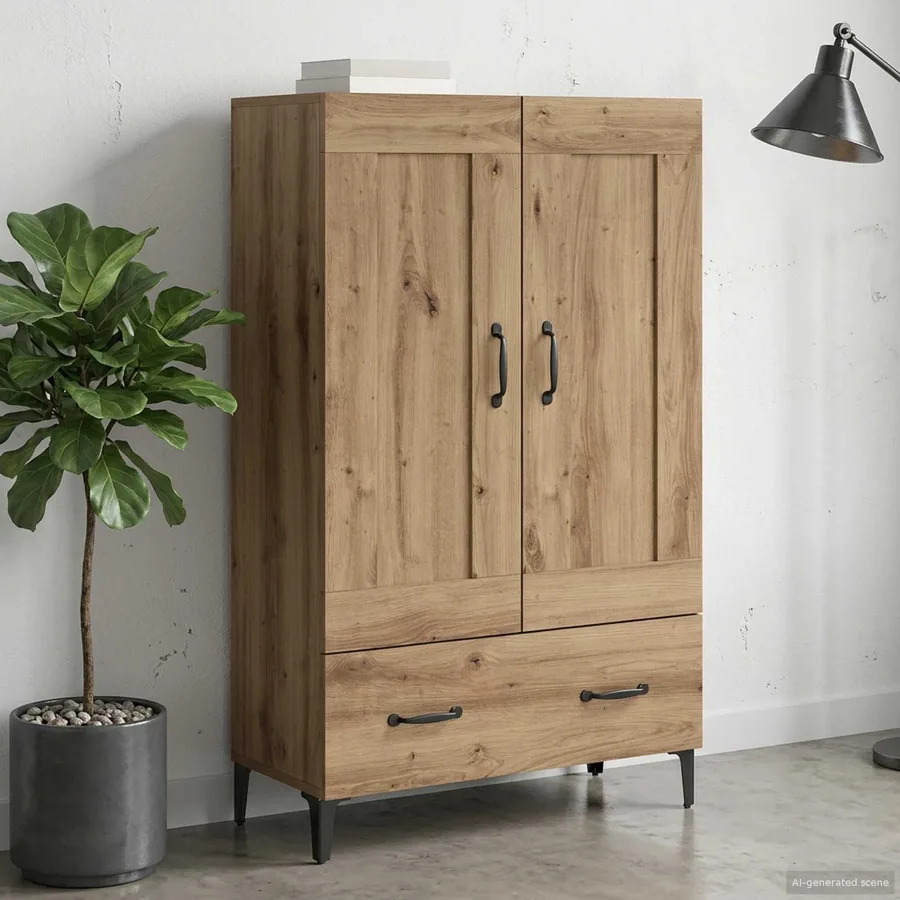 Haut Armoire Chêne artisanal 70 x 31 x 115 cm Bois d'ingénierie