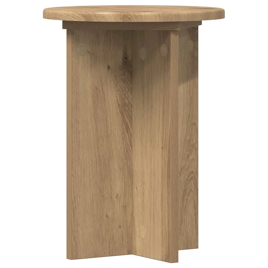 Support de Plante 2 pc Chêne artisanal Ø29,5 x 40 cm - 5