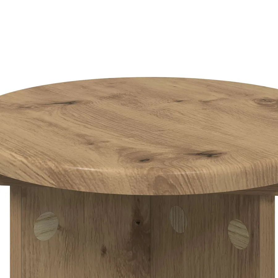 Support de Plante 2 pc Chêne artisanal Ø29,5 x 40 cm - 9