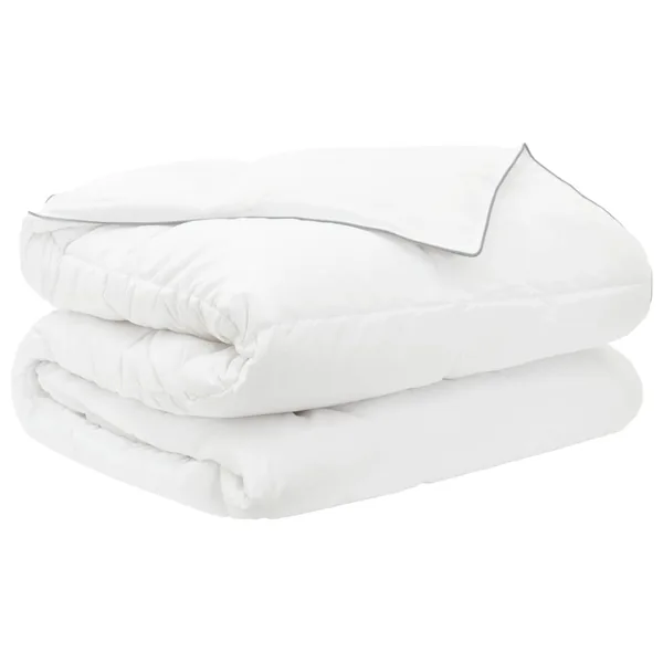 Couette d'été Blanc 220 x 240 cm Fibre de bambou