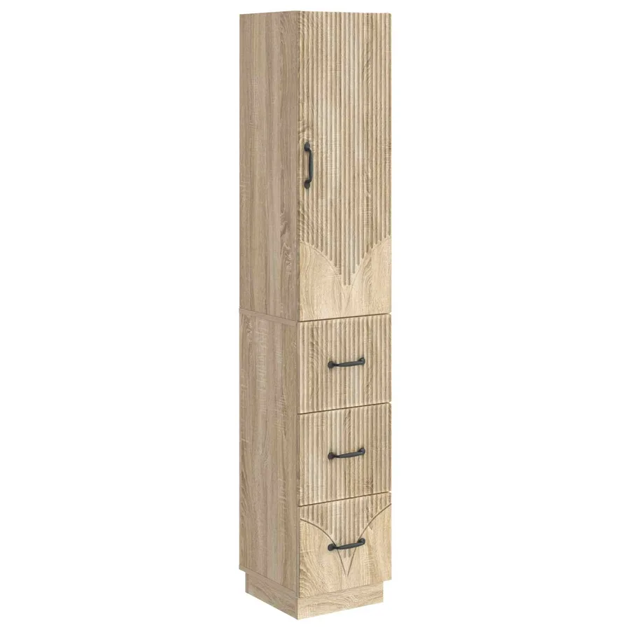 Ensemble de Meubles 2 pcs Chêne Sonoma 33 x 34,5 x 87 cm - 2