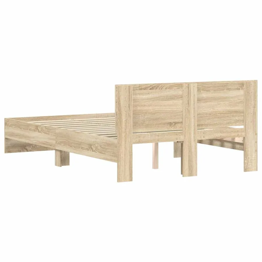 Cadre de lit Sonoma 137 x 190 cm Bois d'ingénierie - 7