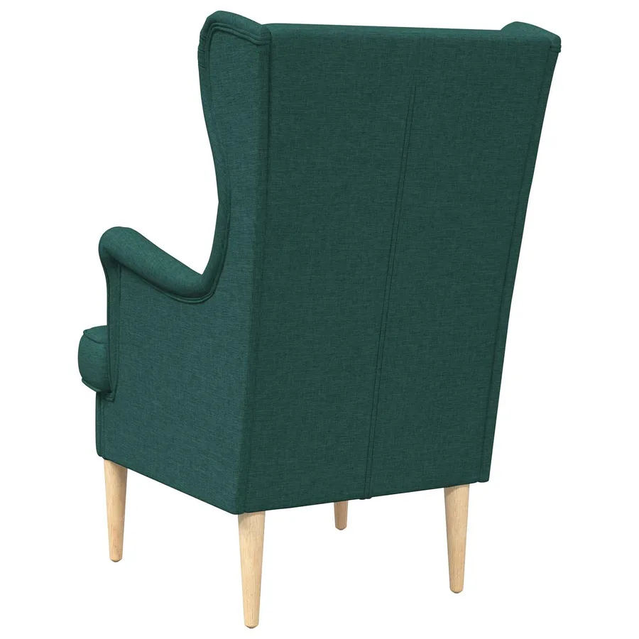 Fauteuil Vert foncé Tissu - 6