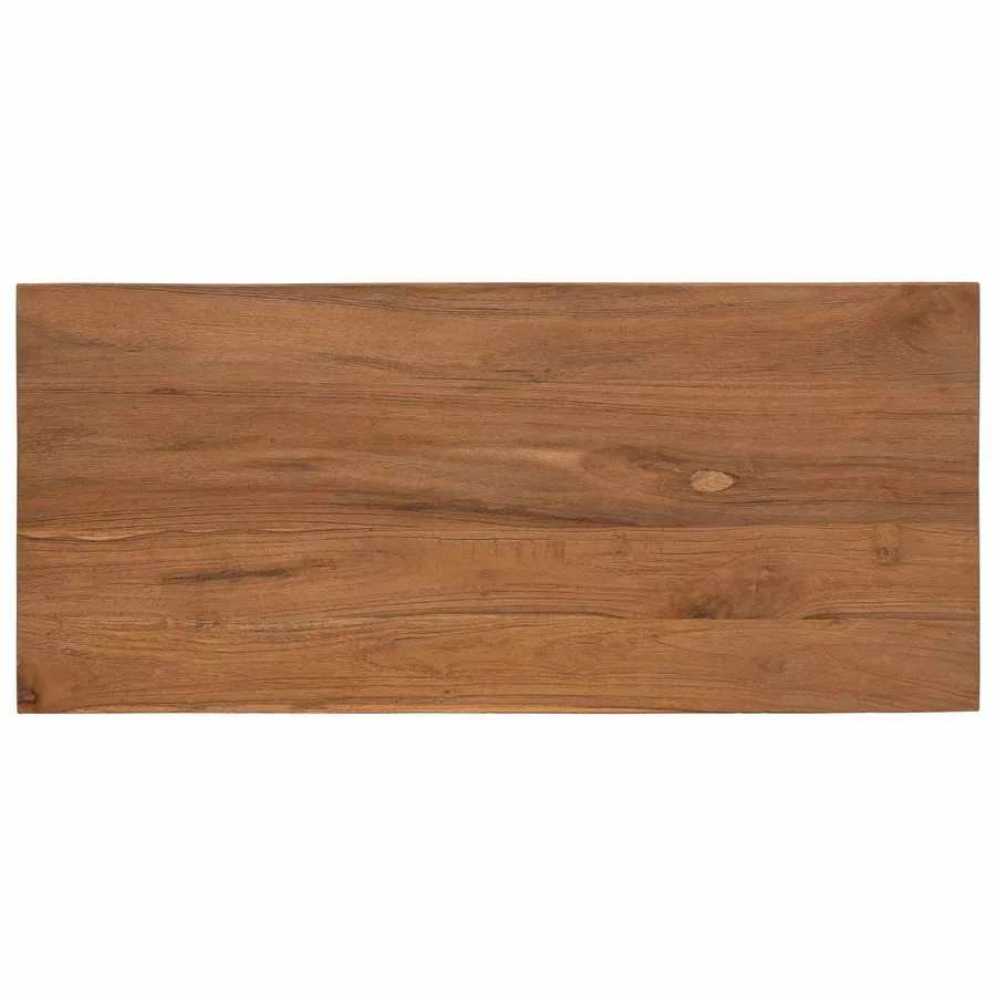 Buffet Naturel 79 x 35 x 80 cm Bois de teck massif - 5