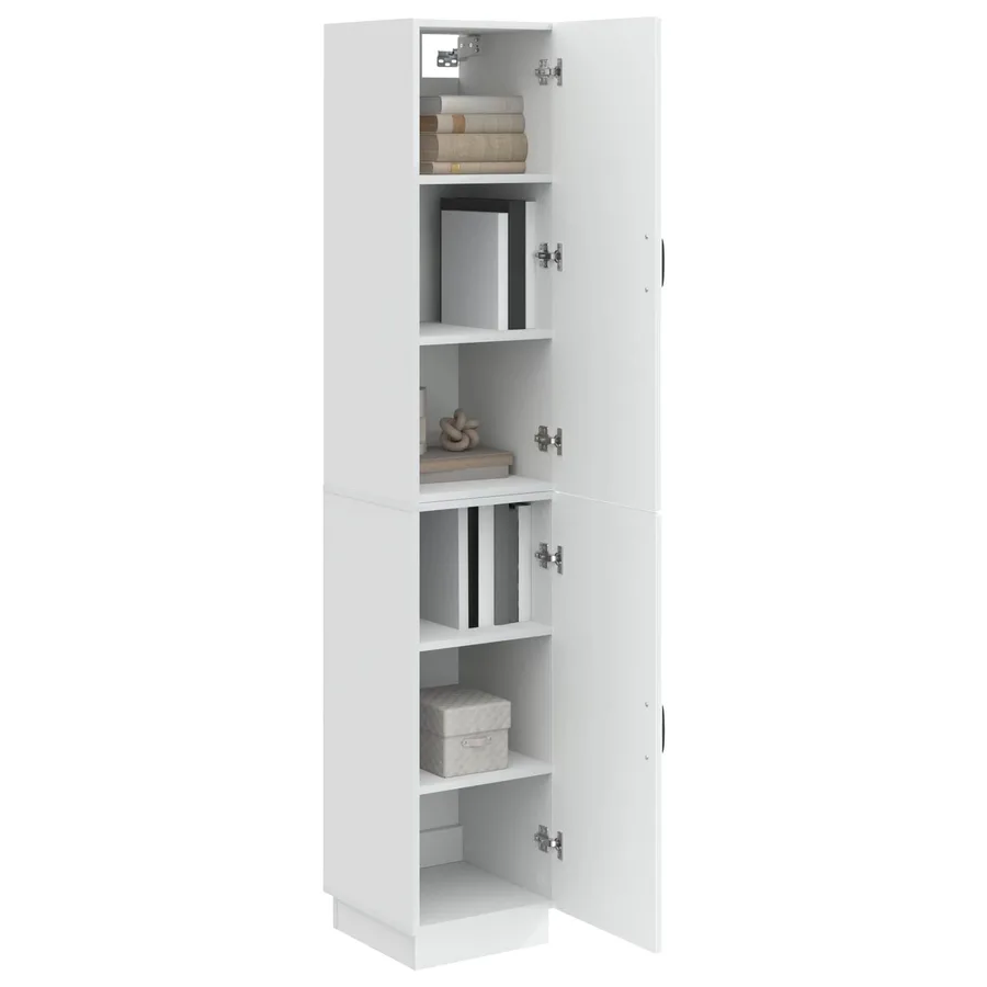 Ensemble de Meubles 2 pcs Blanc brillant Bois d'ingénierie - 3