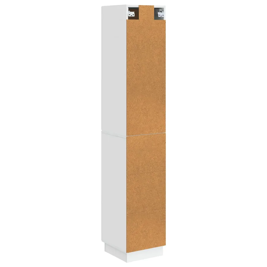 Ensemble de Meubles 2 pcs Blanc brillant Bois d'ingénierie - 7