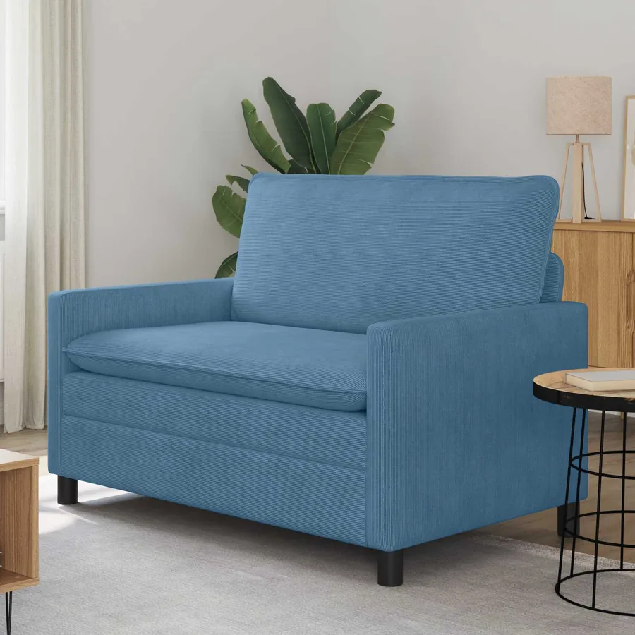 Canapé Bleu 126 x 81 x 87,5 cm Tissu