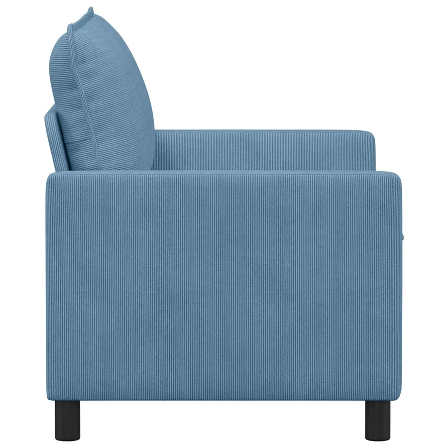 Canapé Bleu 126 x 81 x 87,5 cm Tissu - 4