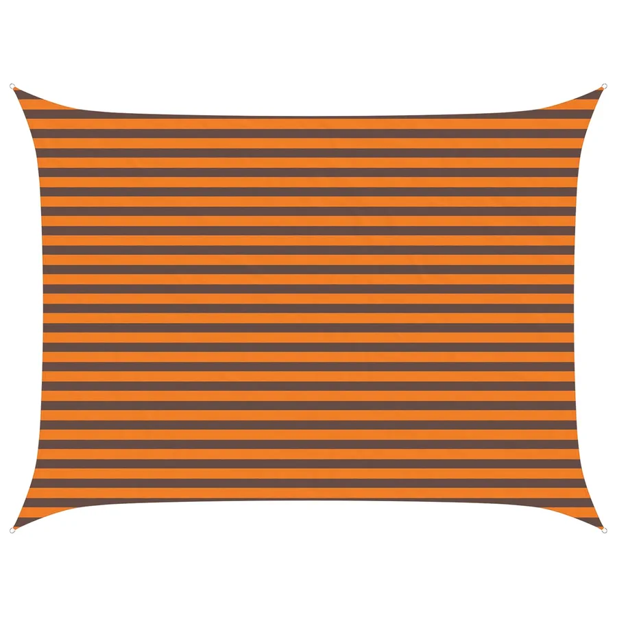 Voile d'ombre Orange et marron 4 × 3 m 100 % polyester Oxford - 2