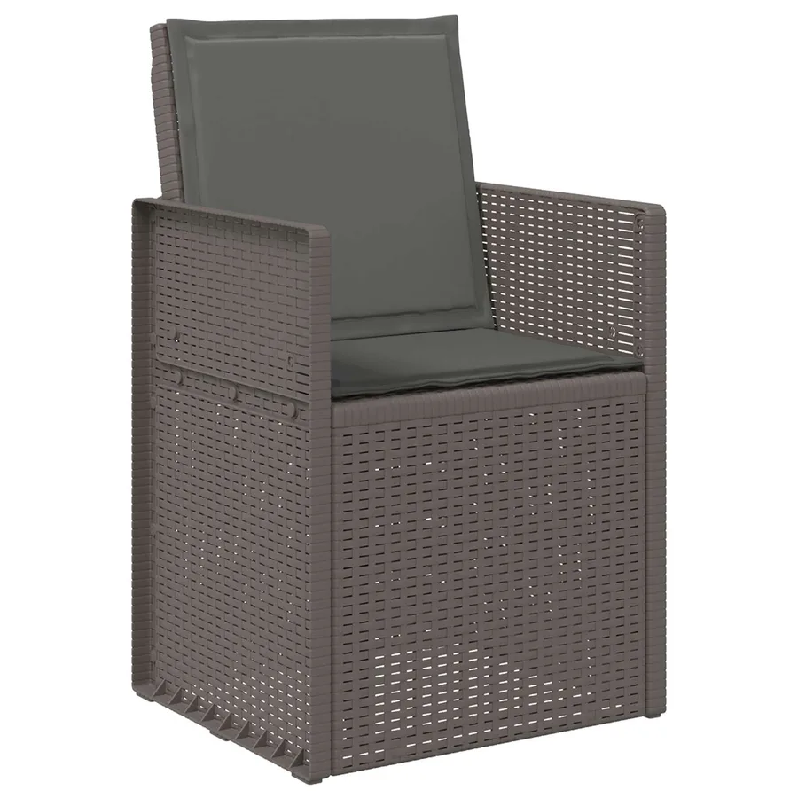 Ensemble de salle à manger pour jardin avec coussin 7 pcs PP - 6