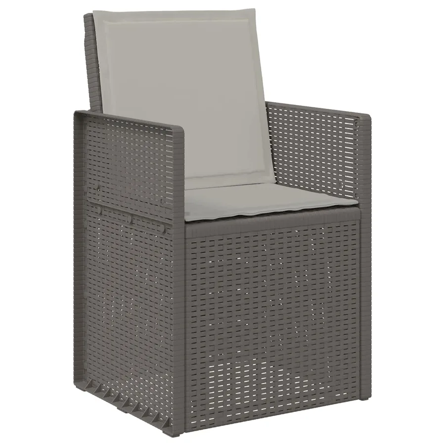 Ensemble de salle à manger pour jardin 7 pcs Gris clair PP - 6