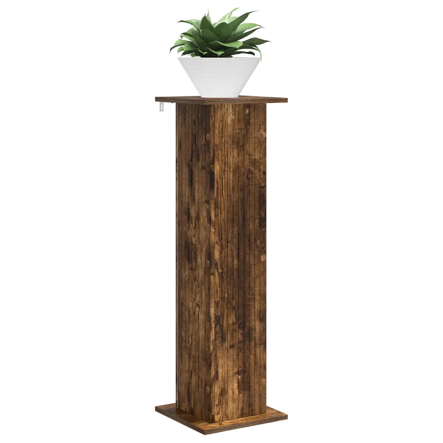 Support de Plante 2 pcs Chêne fumé 30,5 x 30 x 100,5 cm - 3
