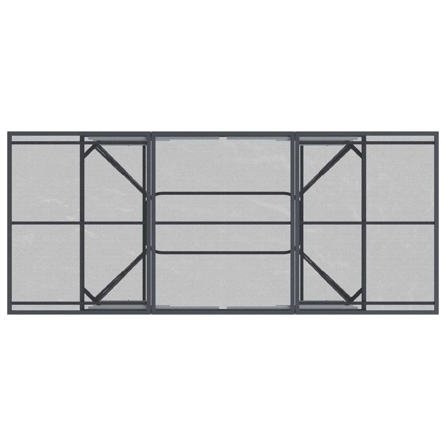 Table de Salle à Manger en Maille Extensible Anthracite Acier - 7