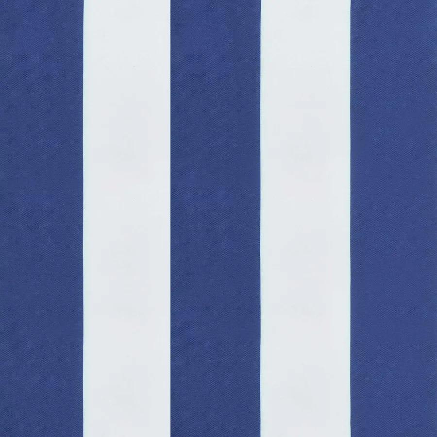 Coussin d'extérieur 4 pcs Bleu et Blanc 120 x 50 x 7 cm Tissu - 10