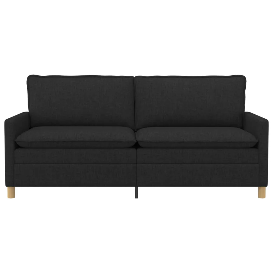Canapé Noir 196 x 81 x 87,5 cm Tissu - 3
