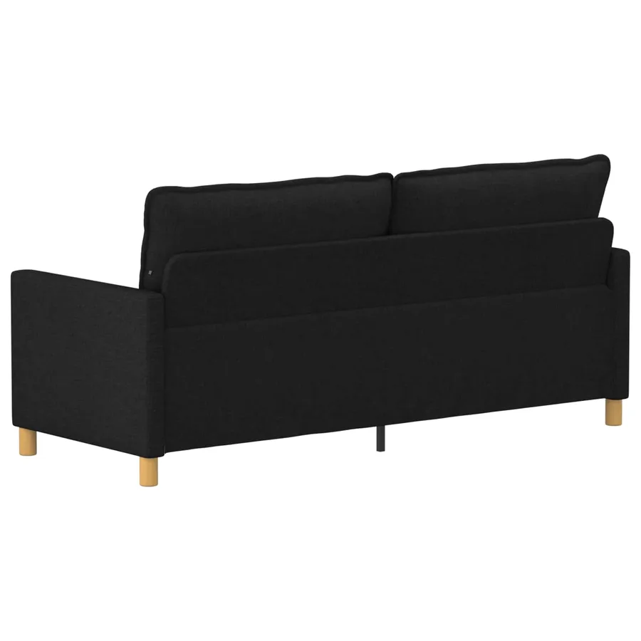 Canapé Noir 196 x 81 x 87,5 cm Tissu - 5