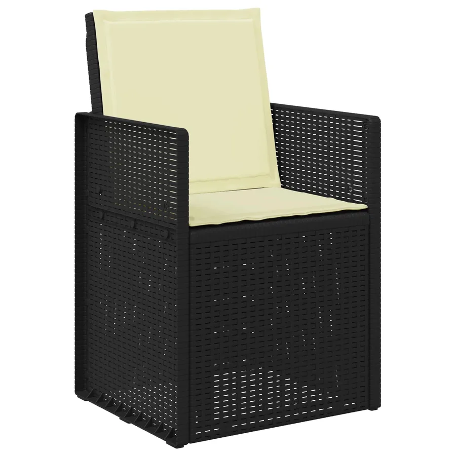 Ensemble de salle à manger pour jardin avec coussin 7 pcs PP - 6