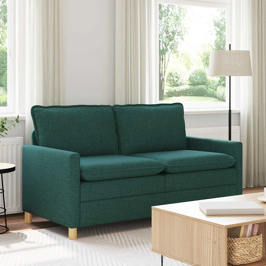 Canapé Vert foncé 156 x 81 x 87,5 cm Tissu