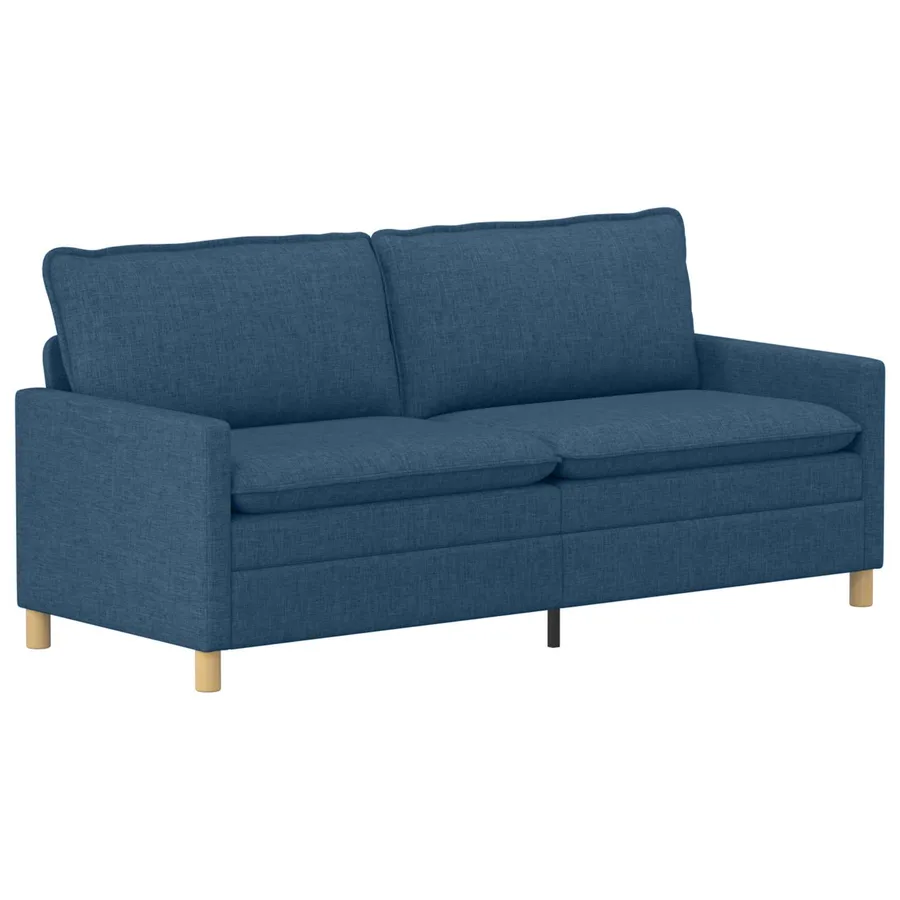 Canapé Bleu 196 x 81 x 87,5 cm Tissu - 2