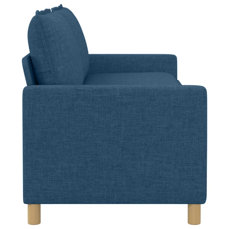 Canapé Bleu 196 x 81 x 87,5 cm Tissu - 4