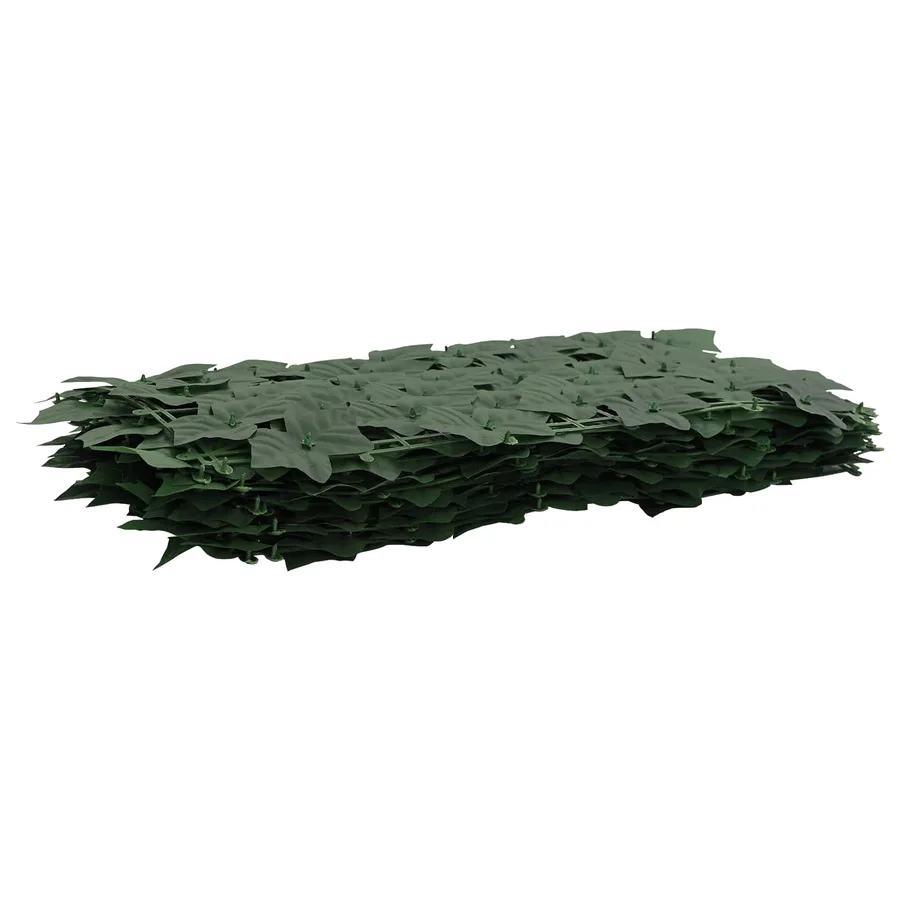 Écran de balcon avec feuilles Vert foncé 300 x 150 cm - 2
