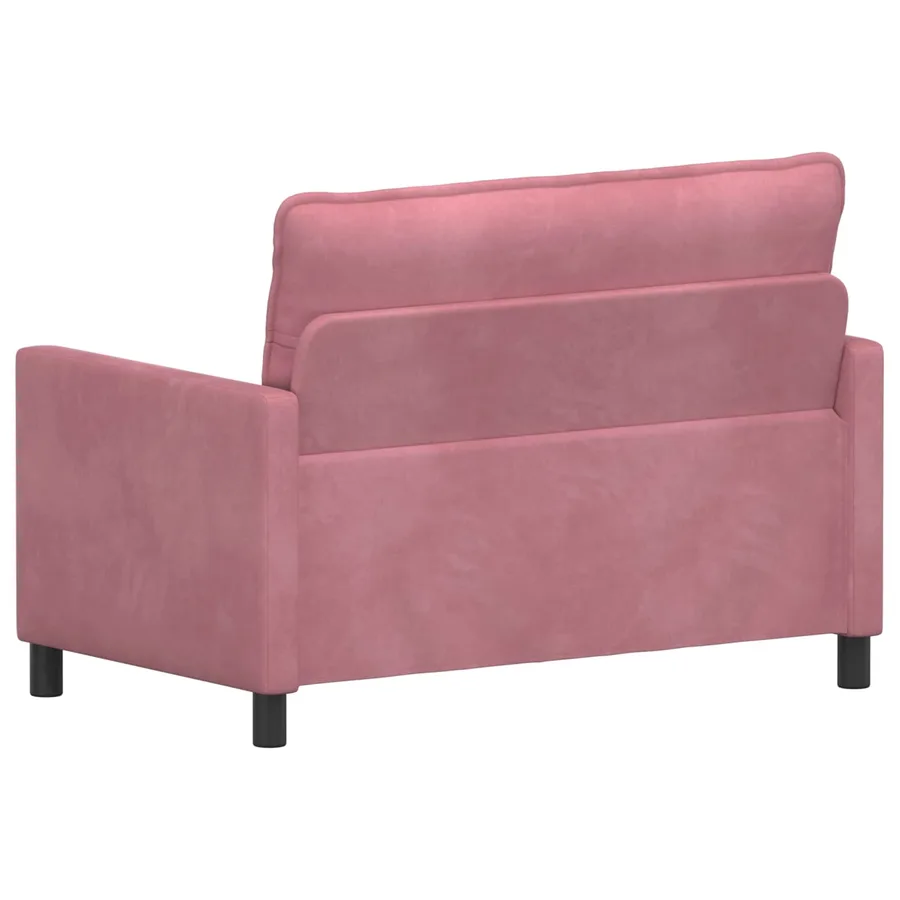 Canapé Rose 126 x 81 x 87,5 cm Velours - 5