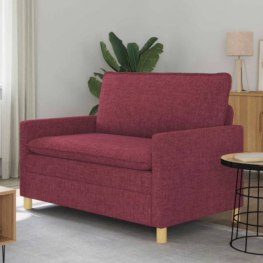 Canapé Bordeaux 126 x 81 x 87,5 cm Tissu