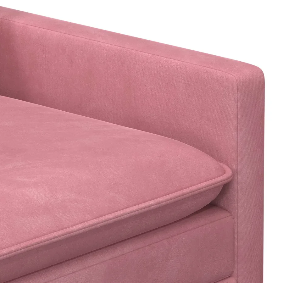 Ensemble de Canapés 2 pcs Rose Velours - 5