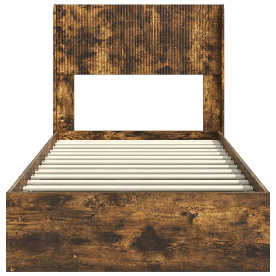 Cadre de lit avec rangement et tête de lit 2 pc - 6