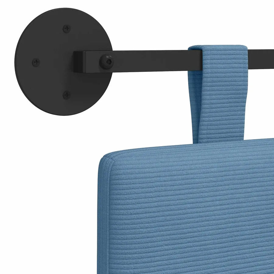 Tête de lit suspendue Tissu en velours côtelé - 9
