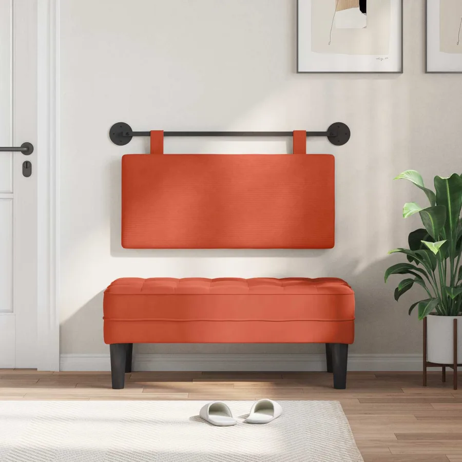 Tête de lit suspendue Tissu en velours côtelé - 3