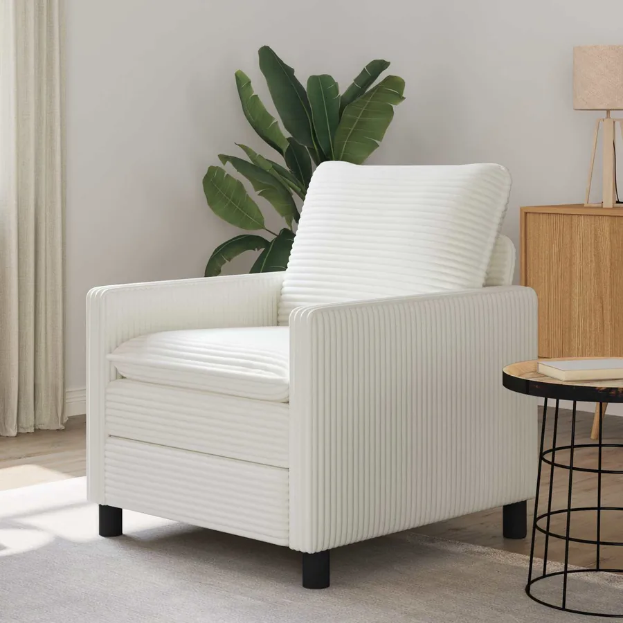 Canapé Crème 76 x 81 x 87,5 cm Polyester