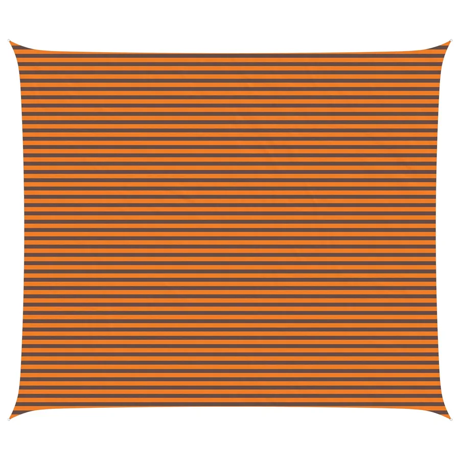 Voile d'ombre Orange et marron 7 x 6 m 100 % polyester Oxford - 2